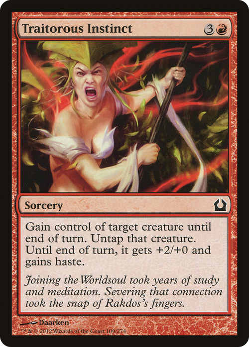 Traitorous Instinct (RTR-109) - Return to Ravnica Foil