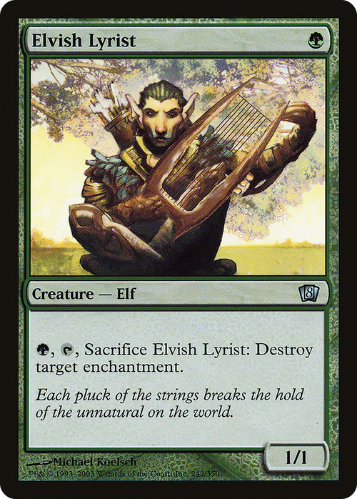 Elvish Lyrist (8ED-242) - 8th Edition Foil