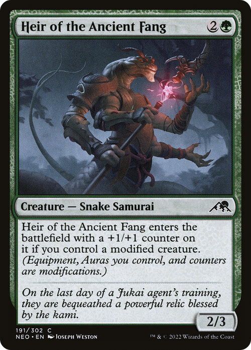 Heir of the Ancient Fang (NEO-191) - Kamigawa: Neon Dynasty