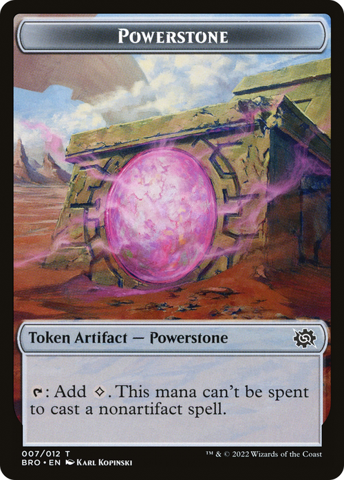 Powerstone (TBRO-007) - The Brothers' War Tokens Foil