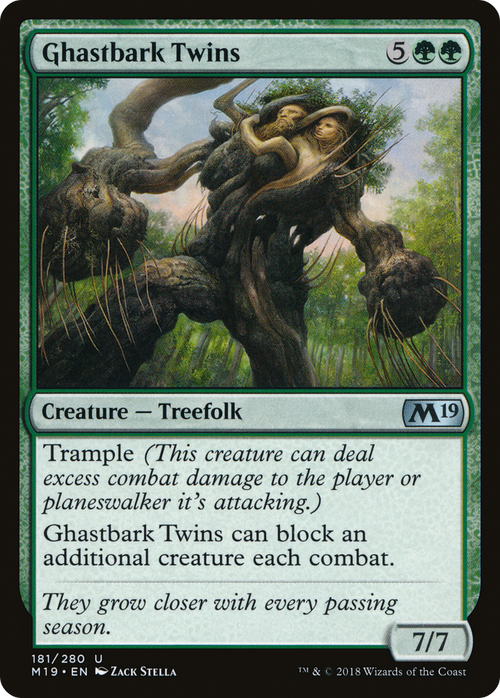 Ghastbark Twins (M19-181) - Core Set 2019 Foil