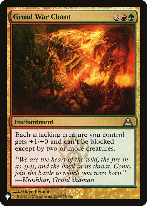 Gruul War Chant (LIST-DGM-75) - The List