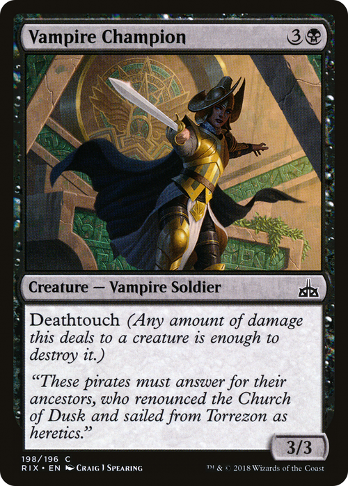 Vampire Champion (RIX-198) - Rivals of Ixalan