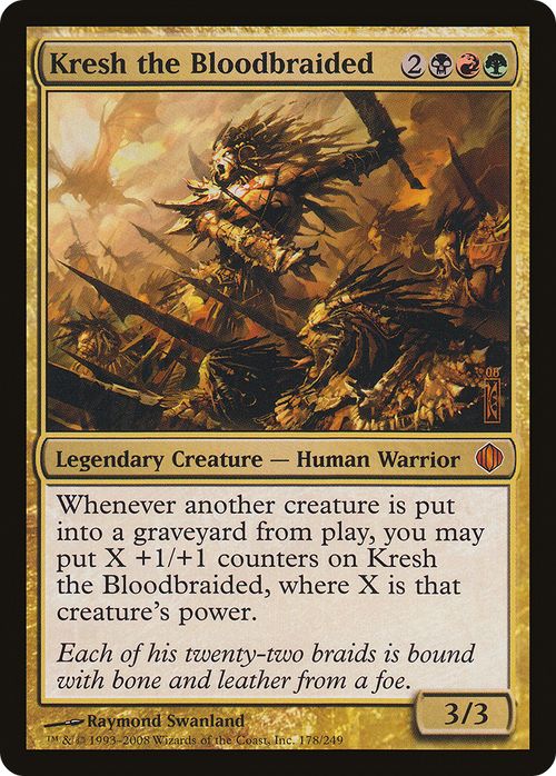 Kresh the Bloodbraided (ALA-178) - Shards of Alara Foil