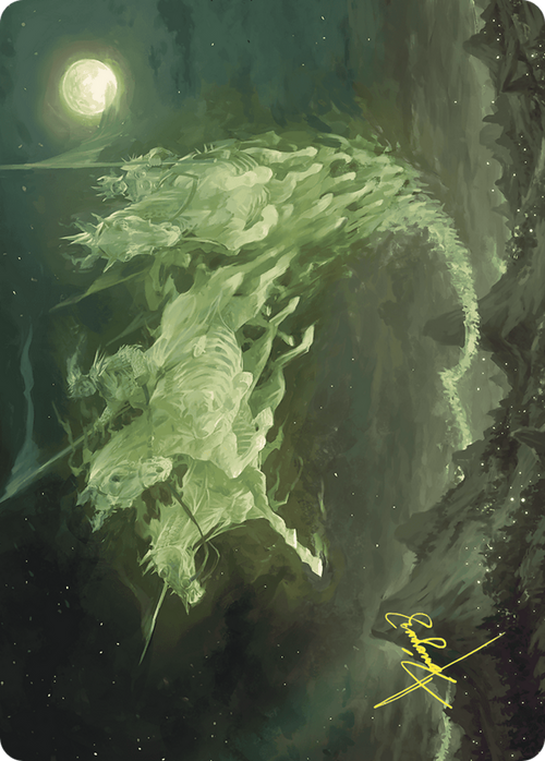 Moonshaker Cavalry // Moonshaker Cavalry (AWOE-005) - Wilds of Eldraine Art Series (Borderless)