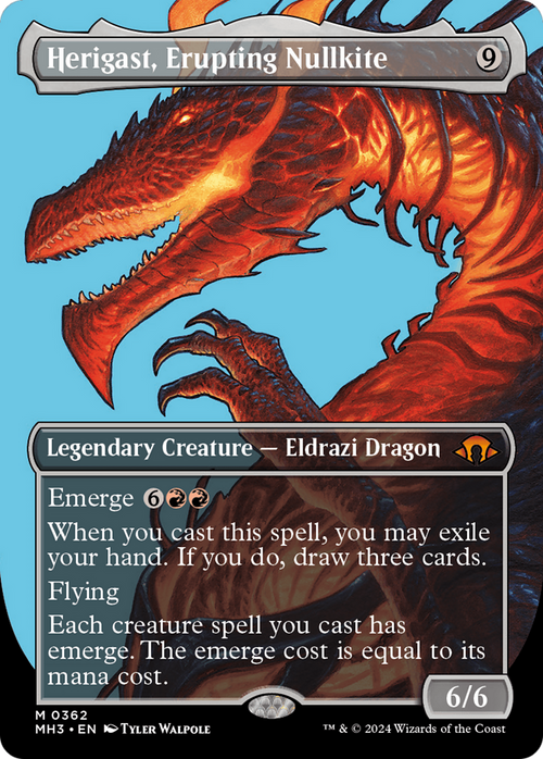 Herigast, Erupting Nullkite (Borderless) (MH3-362) - Modern Horizons 3