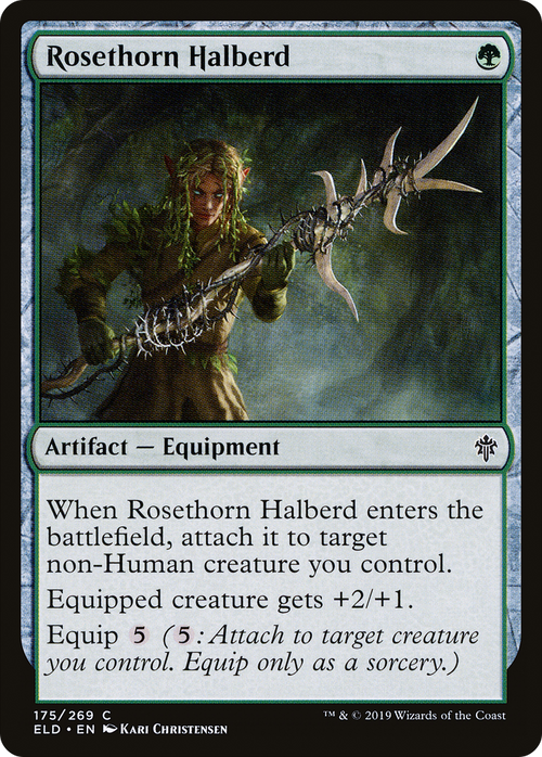 Rosethorn Halberd (ELD-175) - Throne of Eldraine Foil