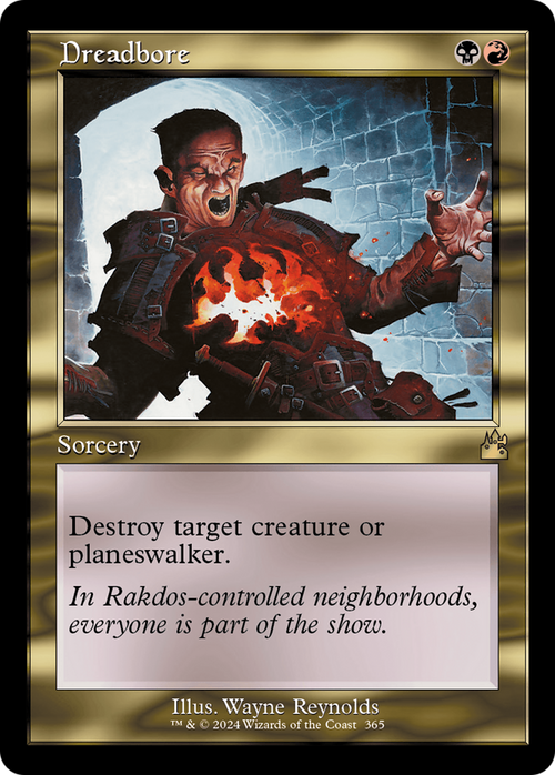 Dreadbore (Retro Frame) (RVR-365) - Ravnica Remastered Foil