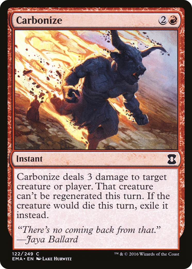 Carbonize (EMA-122) - Eternal Masters Foil