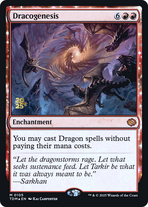 Dracogenesis (PRE-105S) - Prerelease Cards: (enchantment) Foil