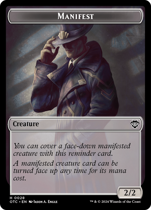 Manifest (TOTC-028) - Outlaws of Thunder Junction Commander Tokens