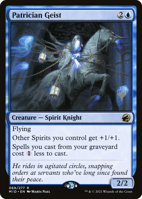 Patrician Geist (PPMID-69P) - Innistrad: Midnight Hunt Promos