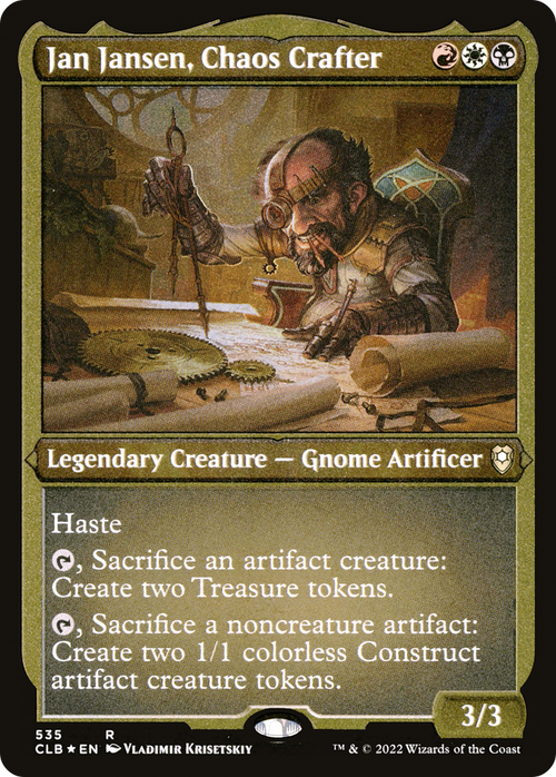 Jan Jansen, Chaos Crafter (Foil Etched) (CLB-535) - Commander Legends: Battle for Baldur's Gate Foil