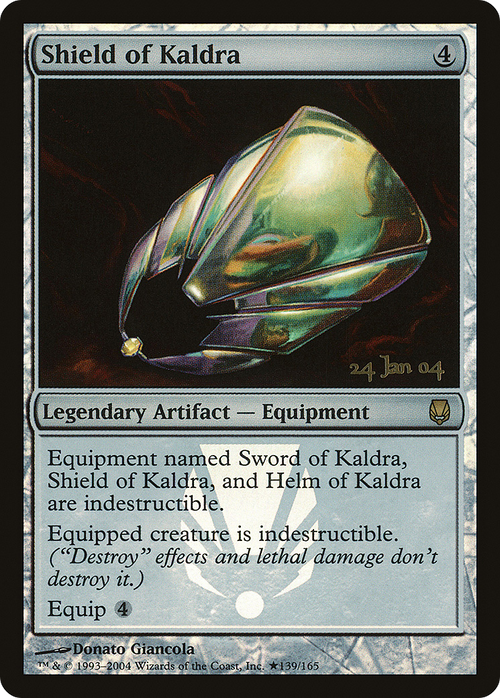Shield of Kaldra (PRE-139) - Darksteel Promos Foil
