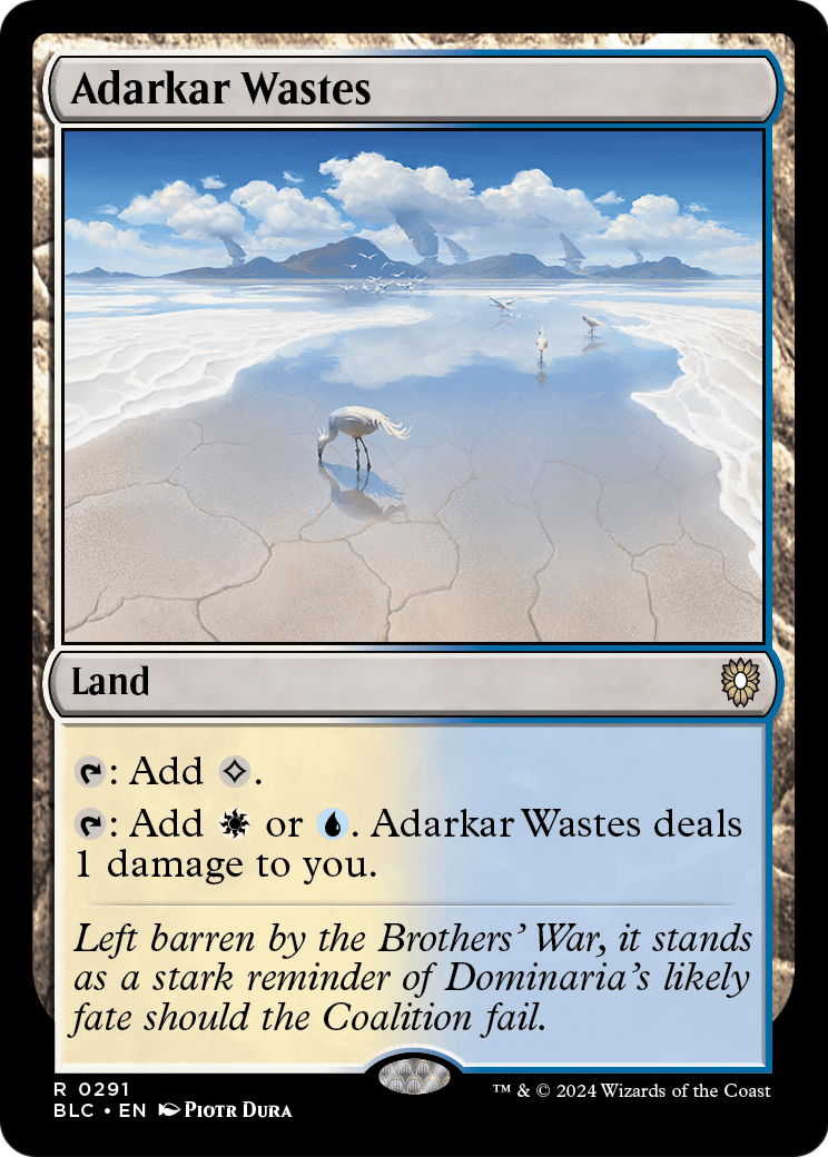 Adarkar Wastes (BLC-291) - Bloomburrow Commander