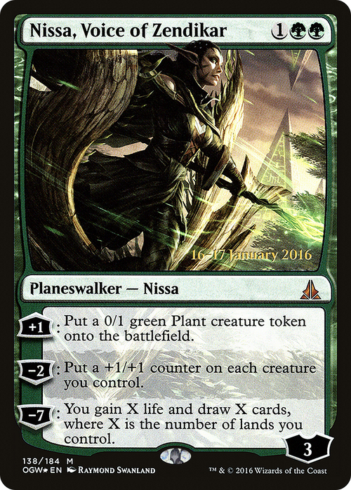 Nissa, Voice of Zendikar (PRE-138S) - Oath of the Gatewatch Promos Foil