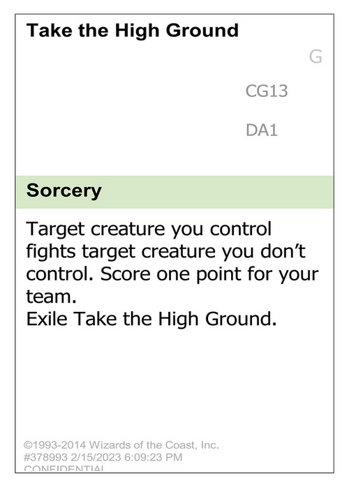 Take the High Ground (UNK-) - Unknown Event