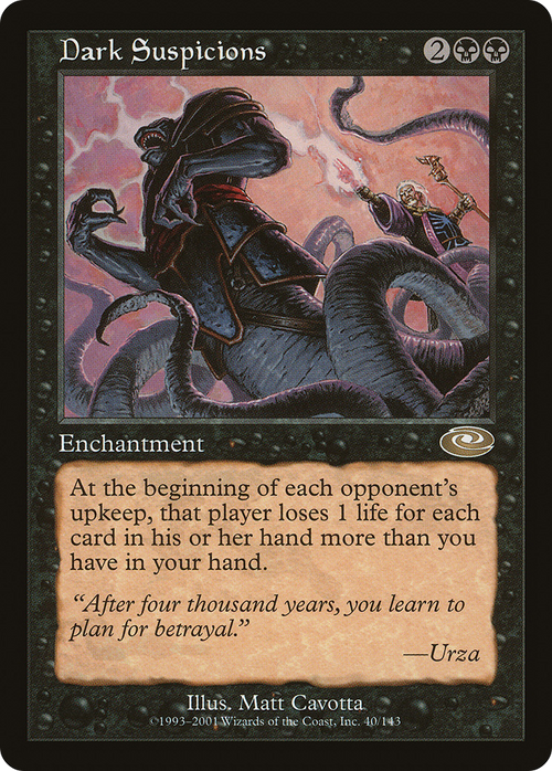Dark Suspicions (PLS-040) - Planeshift Foil