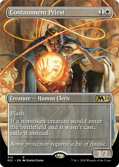 Containment Priest (Alternate Art) (M21-314) - Core Set 2021 (Borderless)