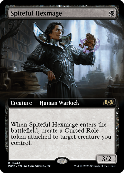 Spiteful Hexmage (Extended Art) (WOE-343) - Wilds of Eldraine: (Extended Art) Foil