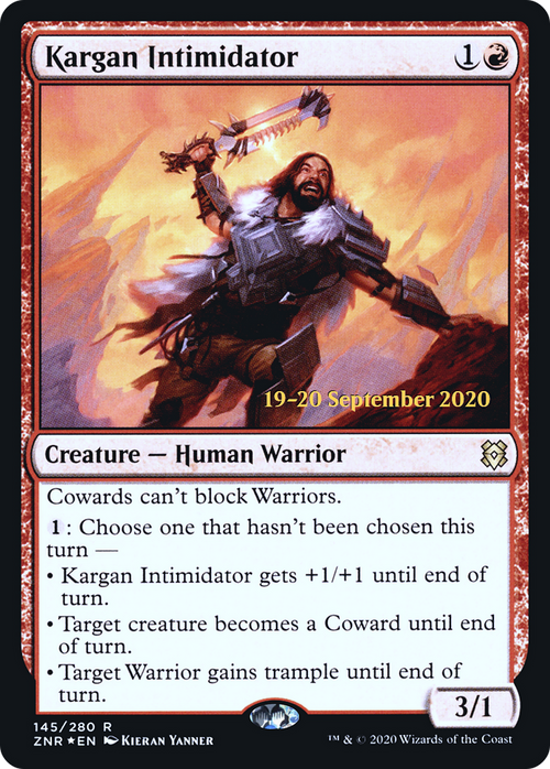 Kargan Intimidator (PRE-145S) - Zendikar Rising Promos Foil