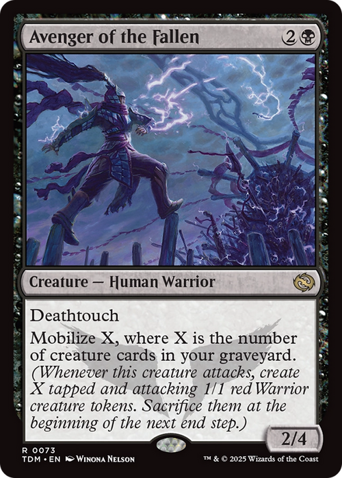 Avenger of the Fallen (TDM-073) - Tarkir: Dragonstorm Foil