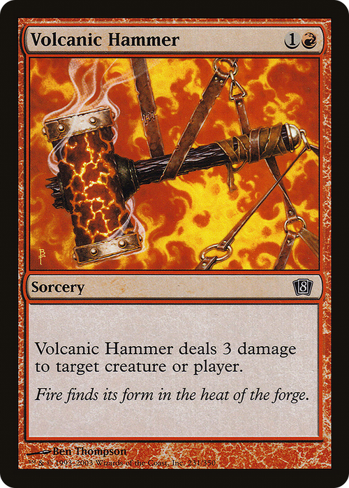 Volcanic Hammer (8ED-231) - 8th Edition Foil