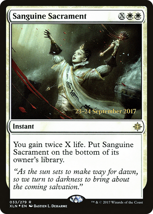 Sanguine Sacrament (PRE-33S) - Ixalan Promos Foil