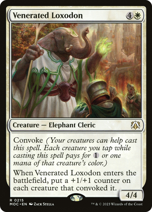 Venerated Loxodon (MOC-215) - March of the Machine Commander