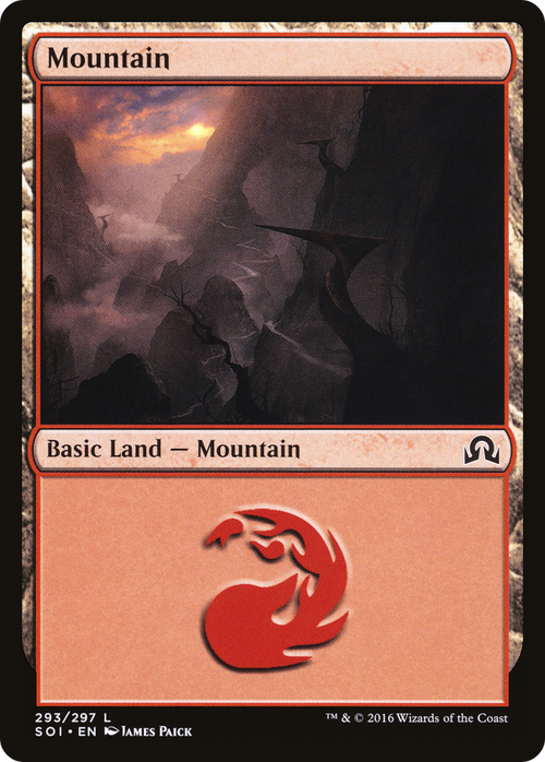 Mountain (293) (SOI-293) - Shadows over Innistrad Foil