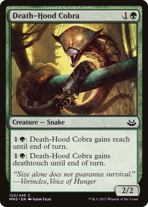 Death-Hood Cobra (MM3-123) - Modern Masters 2017