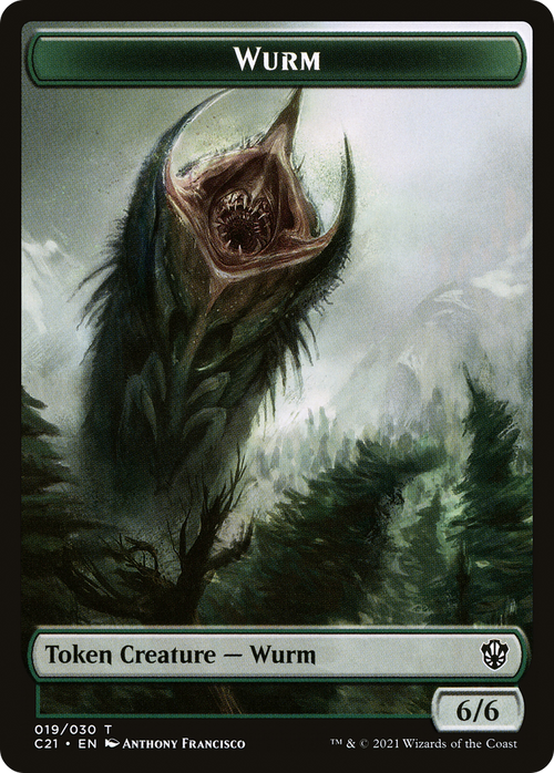 Wurm (TC21-019) - Commander 2021 Tokens