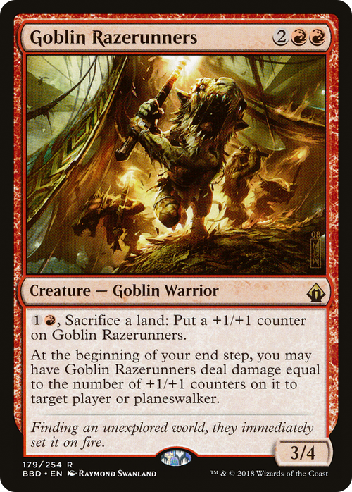 Goblin Razerunners (BBD-179) - Battlebond Foil