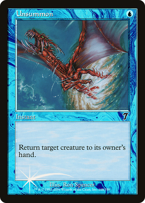 Unsummon (7ED-108) - 7th Edition Foil