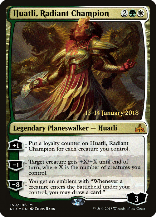Huatli, Radiant Champion (PRE-159S) - Rivals of Ixalan Promos Foil