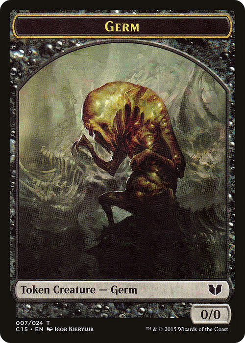 Germ // Zombie Double-Sided Token (C15-007) - Commander 2015 Tokens