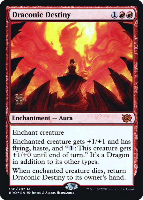 Draconic Destiny (PRE-130) - The Brothers' War Promos Foil