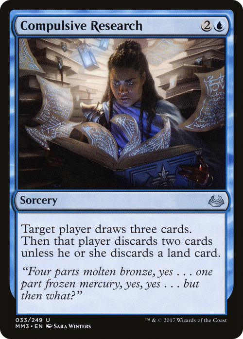 Compulsive Research (MM3-033) - Modern Masters 2017 Foil