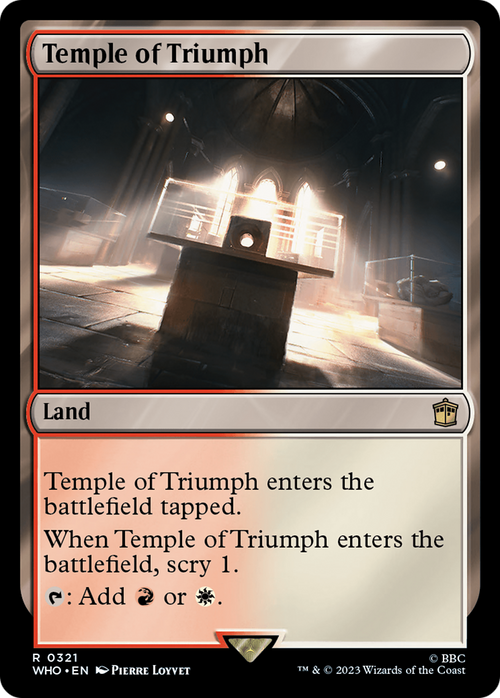 Temple of Triumph (WHO-321) - Doctor Who Foil