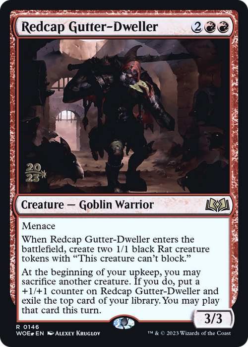 Redcap Gutter-Dweller (PRE-146) - Wilds of Eldraine Promos Foil