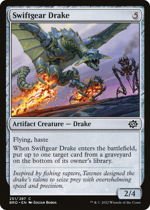 Swiftgear Drake (BRO-251) - The Brothers' War Foil