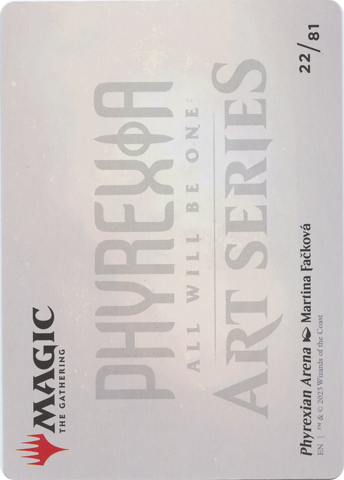 Phyrexian Arena // Phyrexian Arena (AONE-022) - Phyrexia: All Will Be One Art Series (Borderless)