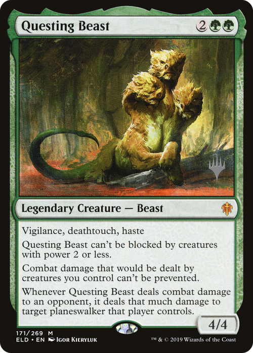 Questing Beast (PPELD-171P) - Throne of Eldraine Promos Foil