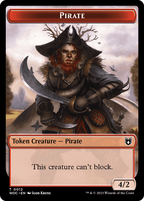 Pirate (TWOC-012) - Wilds of Eldraine Commander Tokens Foil