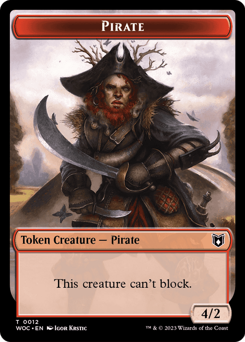 Pirate (TWOC-012) - Wilds of Eldraine Commander Tokens