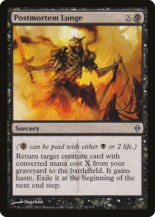 Postmortem Lunge (NPH-070) - New Phyrexia Foil