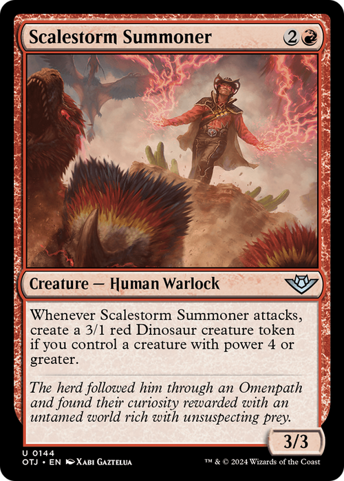 Scalestorm Summoner (OTJ-144) - Outlaws of Thunder Junction Foil