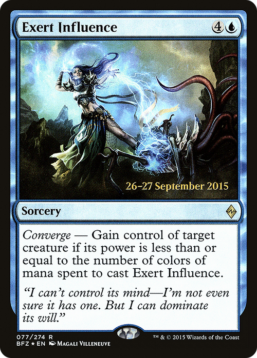 Exert Influence (PRE-77S) - Battle for Zendikar Promos Foil