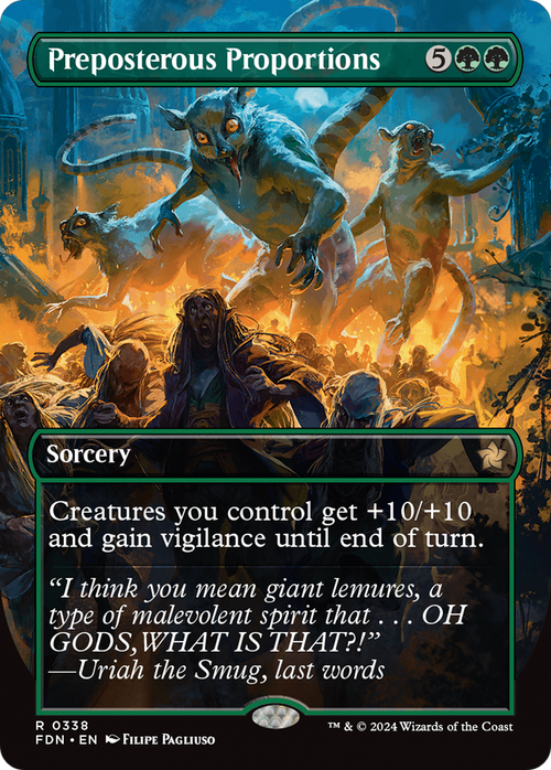 Preposterous Proportions (Borderless) (FDN-338) - Foundations Foil