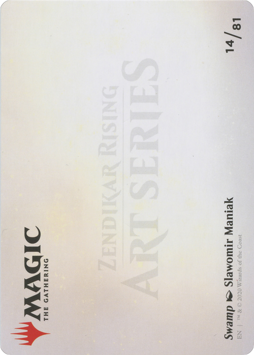 Swamp // Swamp (AZNR-014) - Zendikar Rising Art Series (Borderless)